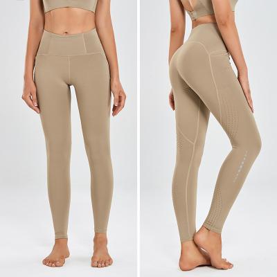 Front Pocket Plus Size Yoga Pants Tummy Control Printed High Waisted Mesh Leggings