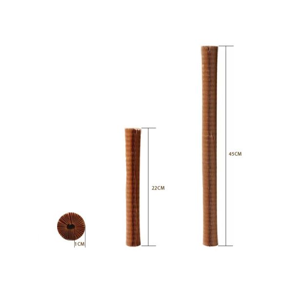 Brown Kraft Honeycomb Laminated Paper Sleeves 22CM Lightweight Wrap For Delicate