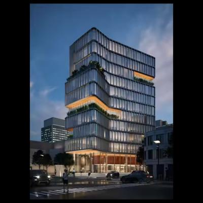 Galvanised Steel Frames Multi Storey High Rise Office Hotel Buildings Modern Warehouse Systems