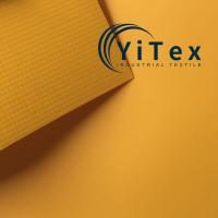 700G PVC Ventilation Duct Yellow And Black Mesh Fabric Anti Static Vinyl Coated Fabric