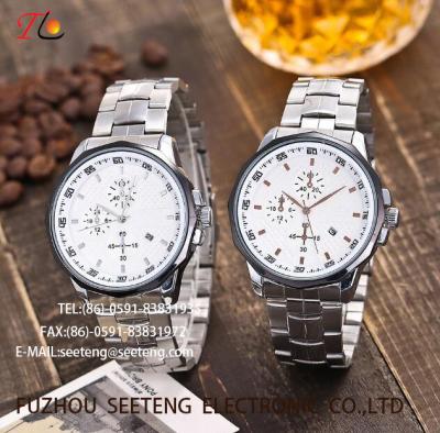 ALLOY WATCH QUARTZ WATCH METAL CASE   AND METAI WATCH BAND FASHION WATCH