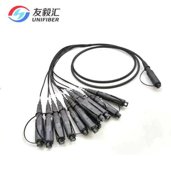 MPO To LC/APC 24 Core Fiber Optic Cable Assemblies For FTTA