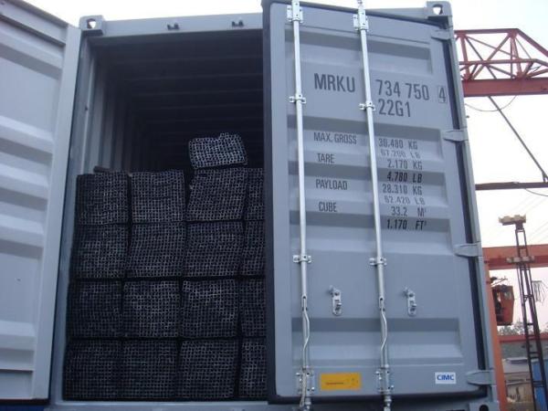 O pó Q235 preto revestiu o tubo de aço retangular sem emenda quadrado de Astm 12ft da tubulação