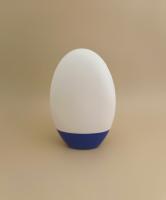 White Smooth Plastic Bottle with Blue Lid for Shampoo