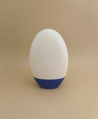 White Smooth Plastic Bottle with Blue Lid for Shampoo