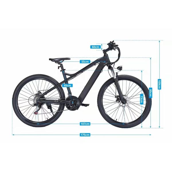 Powerful 48V500W 14Ah Lithium Battery 26 Electric MTB Mountain Bicycle with 7 Speeds