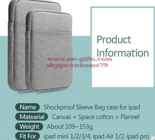 Shockproof Tablet Sleeve Pouch Case 2017 new for iPad mini 2 3 4 iPad Air 1/2 Pro 9.7 inch Cover thick AKR