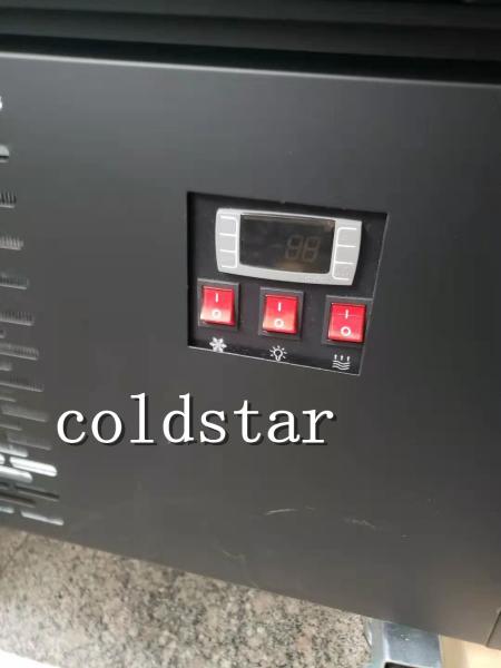 Commercial supermarket air curtain refrigerator open fruit and vegetable milk chiller