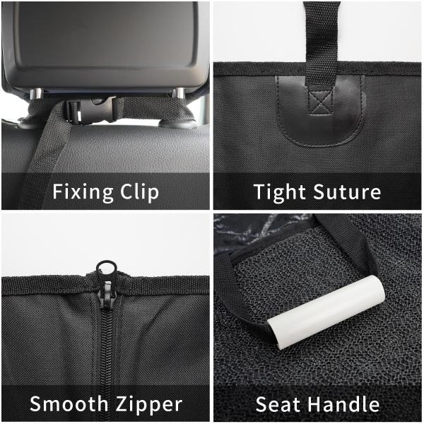 Dog Car Seat Cover for Back Seat, Waterproof Pet Dog Seat Cover for SUV 100% Scratchproof Nonslip