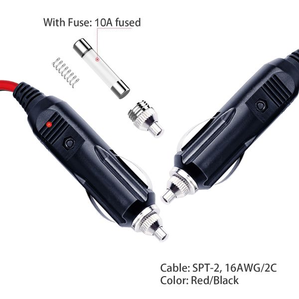 Cable de energia solar Cigarette Lighter macho a 15A Anderson Plug Cable de energia solar painel