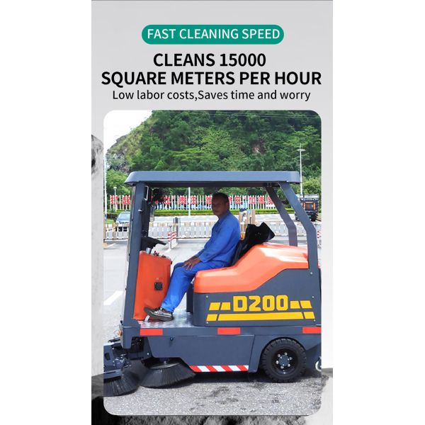 ODM Industrial Floor Sweeper Machine Scrubbers 210L 3000W