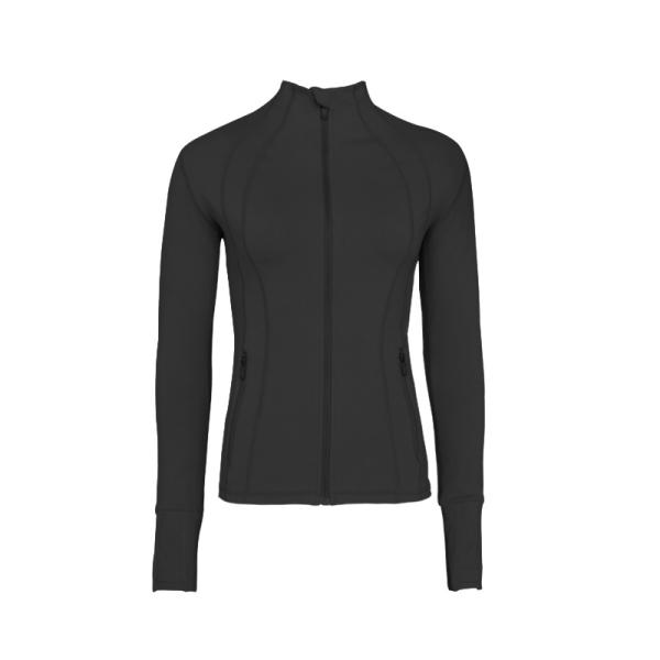 Front Zip Women Yoga Jacket Women Fitness Apparel Yoga Thumb Hole