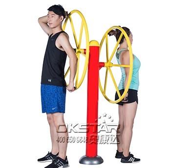 China high quality Outdoor Fitness Equipments with TUV certificates EN16630-outdoor turning wheel