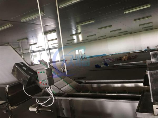 Automatic Seafood Fish High Pressure Bubble Washing Machine Shrimp Cleaning Machine Thaw Conveyor Belt