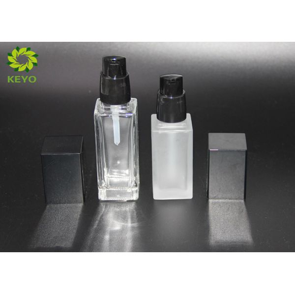 Clear / Frosted Glass Cosmetic Packaging Serum Bottle 15ml 20ml 30ml 40ml Optional