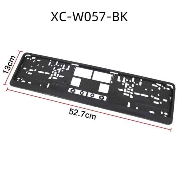 XLX High-quality 3D Logo Matte Plastic European License Plate Frame 53*12 cm 1-1.5mm Thickness GAC-Mitsubishi EV530 EV Eupheme