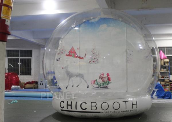 Globo humano inflável da neve do tamanho da prova de fogo para o partido, decoração do evento