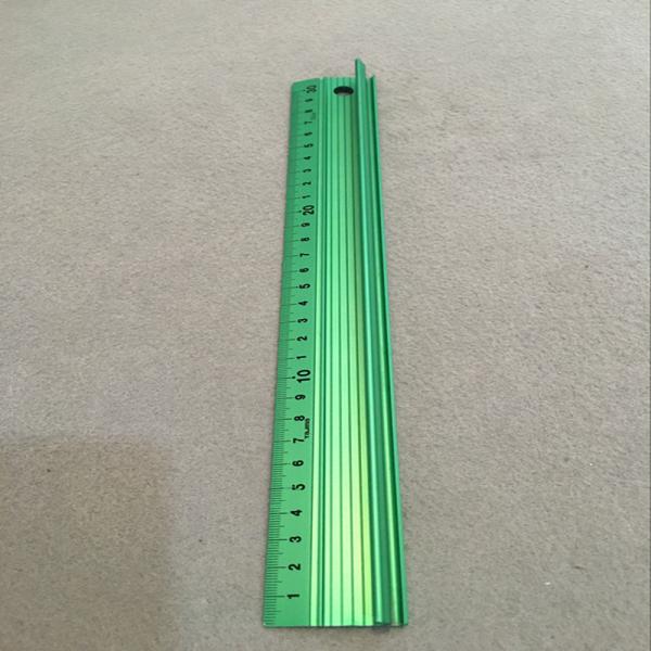 Multi Color Aluminum Scale Ruler , Aluminum Safety Ruler Household Fabricing