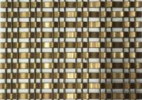 13ft tecido pintou o fio de bronze Mesh For Building Facade