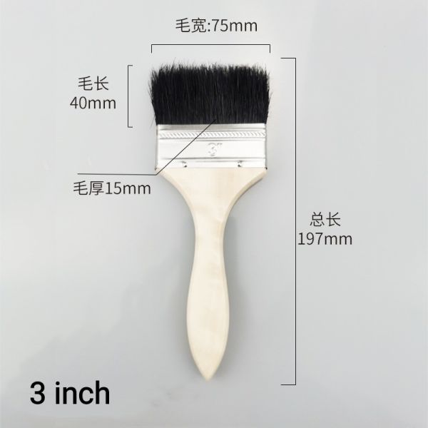 Custom Artist Painting Tools Wooden Handle Paint Brushes with Different Size Shipping