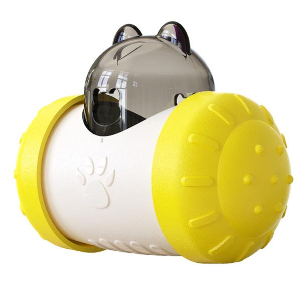Hot Selling Non Electrified Pet Food Leaker Educational Pet Interactive Toy Swing Bear Tumbler Pet Food Spiller