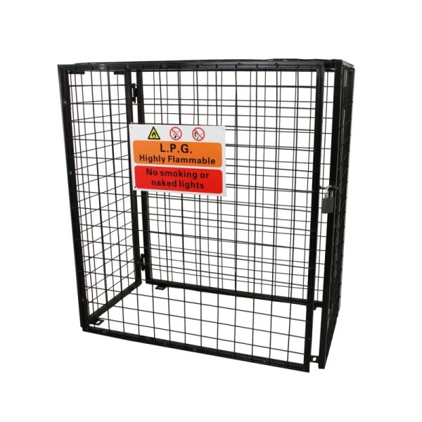 Industrial Security Gas Cylinder Storage Cage Weather Resistance