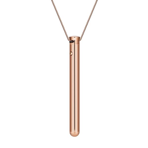 2025 Hot Selling Rechargeable Beauty Instrument Stainless Steel Massage Stick Vibration Necklace