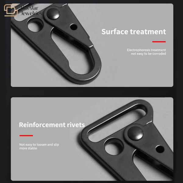 Carabiner Sling Heavy Duty Snap Hooks Metal Clip Outdoor Tactical Bag Accessories