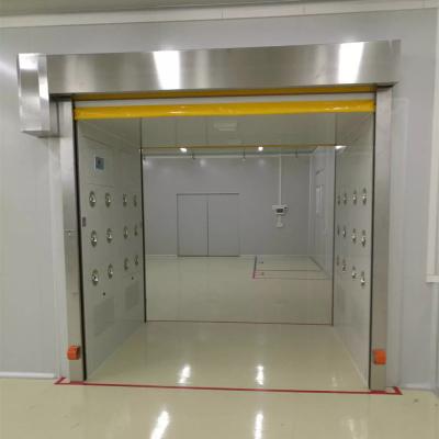 1.2mm Stainless Steel SUS201 Air Shower Tunnel With Scroll Doors