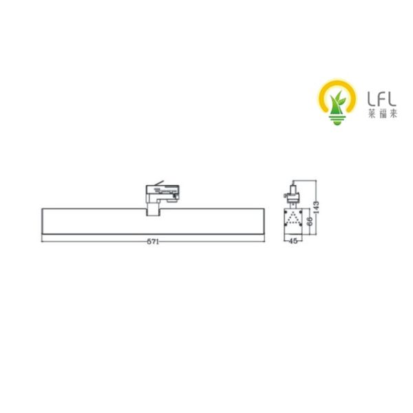 след смертной казни через повешение линейного освещения СИД 40/45В коммерчески освещая угол пучка 60 Дег