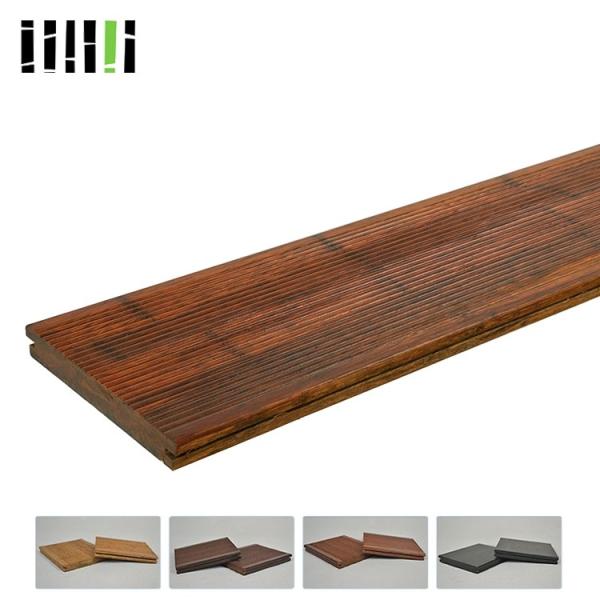 1220kg / M³ Solid Carbonized Strand Bamboo Flooring Easy Installation Standard Size