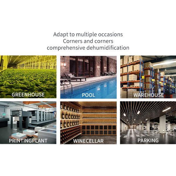 240L/D Ceiling Dehumidifier High Efficient Humidity Control Grow Room LED Display Dehumidifier for Agriculture