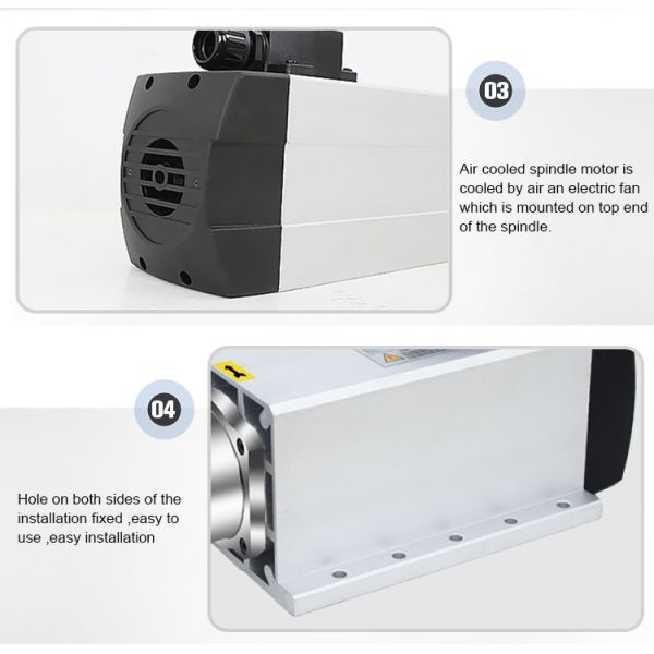 После обслуживания Онлайн поддержка 3,5 кВт ER20 воздушно-охлаждающий шпиндельный двигатель для гравировочной машины