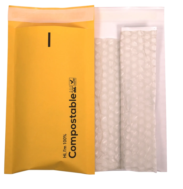 Tear Resistant Self Adhesive Courier Bags Customized Bubble Wrap Courier Bags