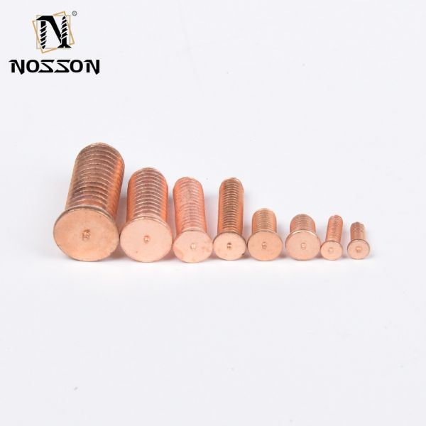 Industry Silver Finish M3 M4 M5 M6 M8 M10 Capacitor Discharge Carbon Steel Solder Point Nail Bolt Copper Plated Spot Welding Screw