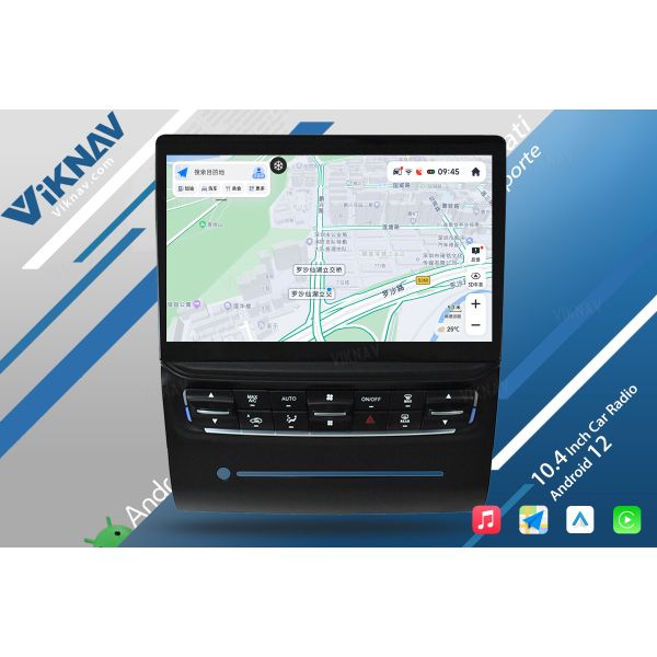 OEM 1204x768 Стереорадио Carplay для Maserati Quattroporte 2013-2017