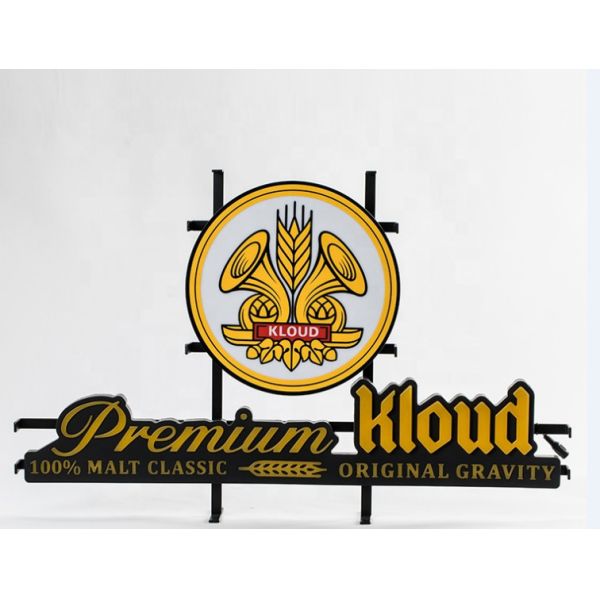 UL ландшафта неоновой вывески PVC логотипа дисплея 240VAC желтый