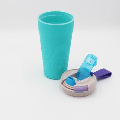 Customized Colorful Sports Couples Water Bottles With Silicone Rope