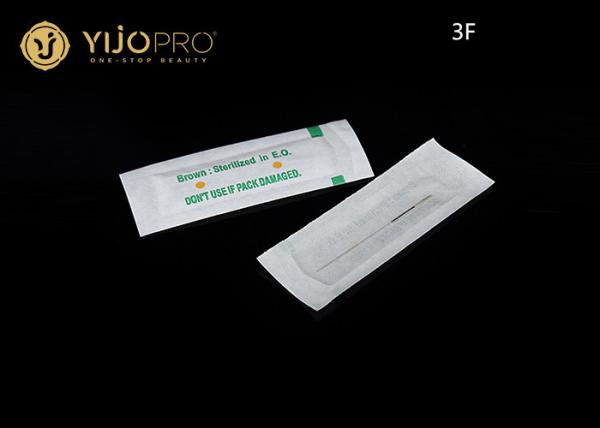 Traditional 3F Flat Liner Tattoo Needle Sterile , Eyebrow Tattoo Machine Needles 