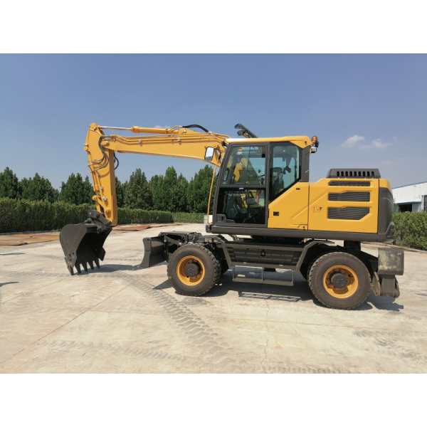 SDLG Lingong LGMG Wheel Excavator E7160h Earth Moving Machine Mining Digger With 0.6m³ Digging Bucket