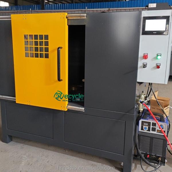 Máquina de desmontagem de compressores de embalagem de madeira para reciclagem de motores usados