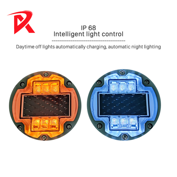IP68 Waterproof 30Ton Load Bearing Solar Road Stud with 800m Visibility LED Cat Eye Road Stud