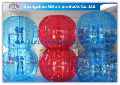 Red And Blue Inflatable Human Bumper Ball Bubble Football Suits LOGO Acceptable
