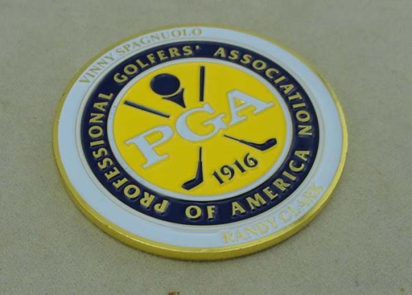 Zinc Alloy Gold Personalized Coin Die Casting 3D Coin With Soft Enamel