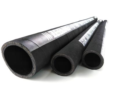 Black SBR Rubber Air Water Discharge Hose / Delivery Hose High Performance