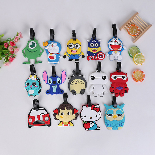 Custom 3D soft luggage tag/ rubber bag tag/ pvc luggage tag