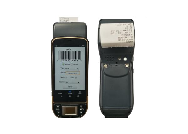 Portable Android Barcode Scanners with Pirnter IC card Reader RFID Integration