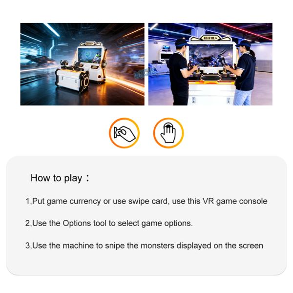 Super Hunter 2-Player VR Arcade Game Machine with 65