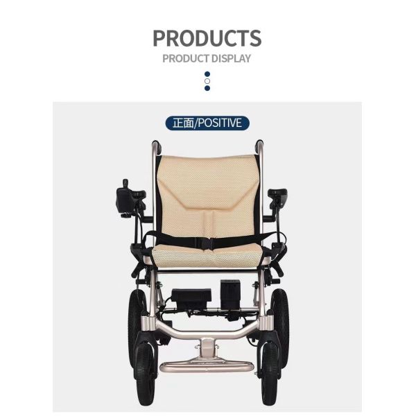 Front and Rear Intelligent Dual Control System Electric Wheelchair for Disabled Home