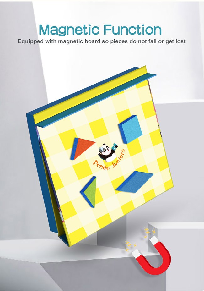 Уровень вверх по магнитному деревянному Tangram озадачивает воспитательные игры и озадачивает физическое развитие